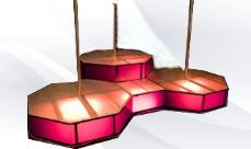 Menage a trois triple stripper poles and stages