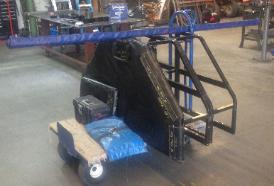 complete elite stage setup on cart